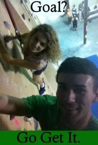 Cara Brookins Climbing Toward a Goal!