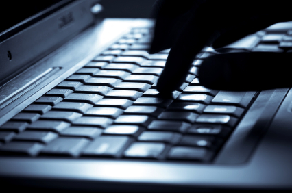 Fingers on the keyboard