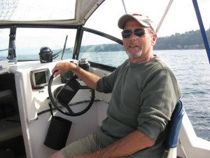Paul on boat