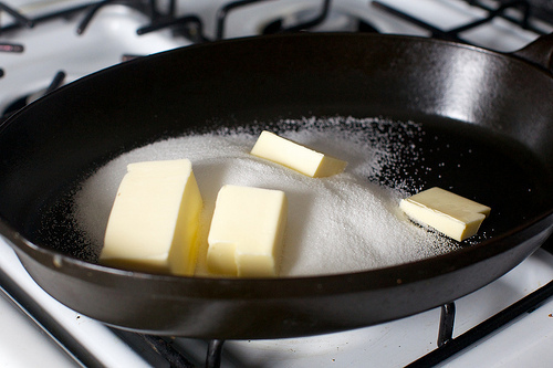 getting ready to make caramel