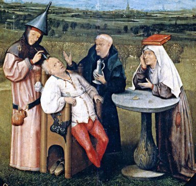 You know things aren't going well with your headache when trepanning sounds reasonable. Image, Hieronymus Bosch