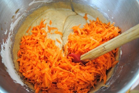 carrot cake carrots on battercropped