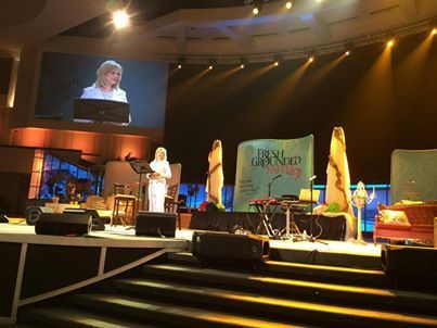Photo: Stormie Omartian sharing her story tonight at Fresh Fresh Grounded Faith - Prestonwood BC w Jennifer Rothschild, Meredith Andrews