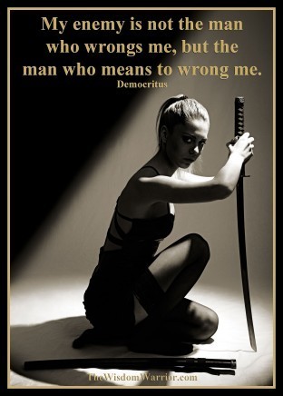 Lady warrior with a sword