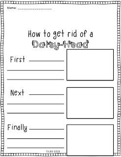 Daisy Head Mayzie Worksheet Writing Prompt