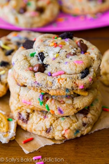 Cake Batter Oreo Cookies - cake batter, oreos, and chocolate chip cookies all in one!