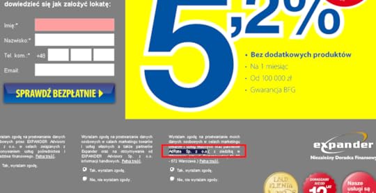 Expander zgody marketingowe