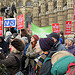 Save the NHS: The crowd outside Parliament on February 27, 2014