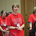 Save the NHS: Louise Irvine, chair of the Save Lewisham Hospital campaign, speaks at a Parliamentary meeting, February 27, 2014