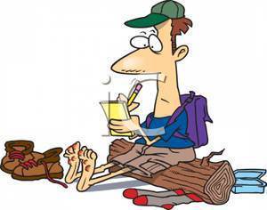 cartoon_hiker_with_blisters_on_his_feet_royalty_free_clipart_picture_090508-122496-955048
