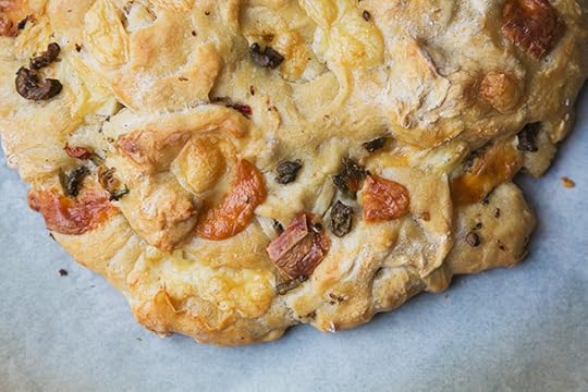 Manchego Olive Freeform Bread #recipe @ LifeYourWay.net
