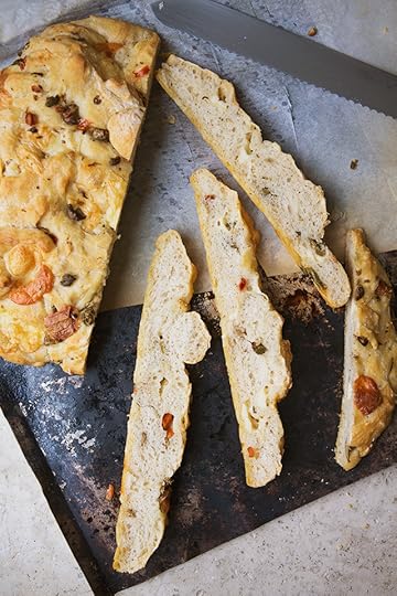 Manchego Olive Freeform Bread #recipe via LifeYourWay.net