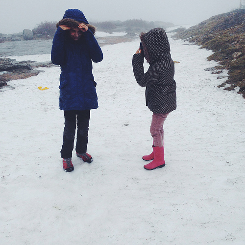 a lã e a neve