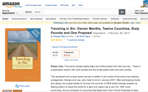 Traveling in SIn is a paperback