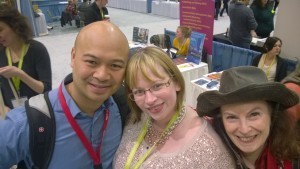 Oliver de la Paz, me, and Carolyne Wright