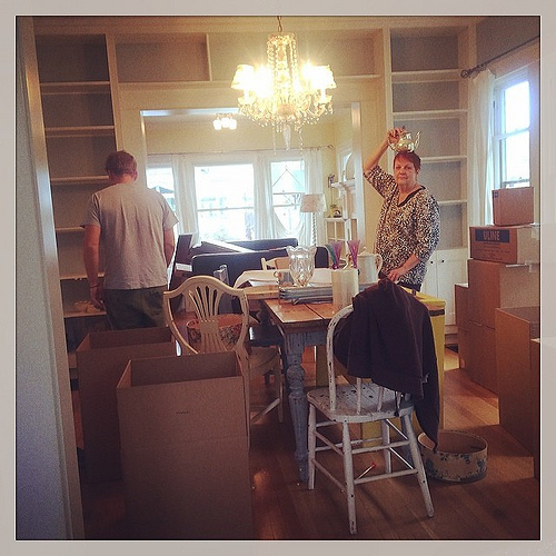 And while I work from the kitchen island these two are packing up the house. #lifearoundhere #helloadventure