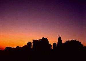 Twilight,-Alpine-Buttes-Wildlife-Sanctuary,-Mojave-Desert,-California
