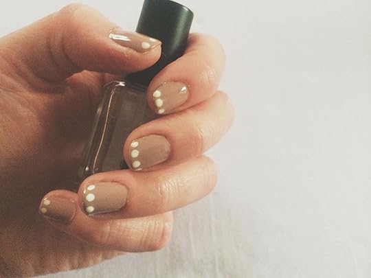 DIY Dotty French Manicure Made Peachy