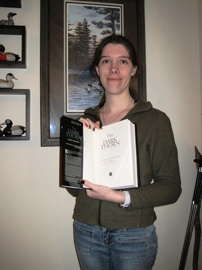 becka with book
