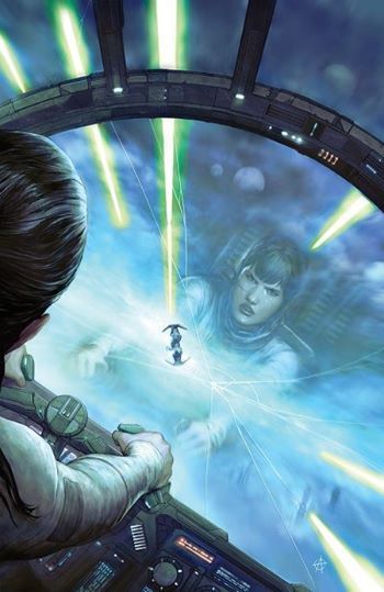 Photo: Out today (February 26, 2014): STAR WARS: LEGACY Vol. 2 # 12 (Wanted: Ania Solo - Part 2 of 5) comic (32 pages), Dark Horse Comics, $ 2.99 writers: Corinna Bechko and Gabriel Hardman / art: Gabriel Hardman / colorist: Jordan Boyd / cover: Agustin Alessio A meeting with an old friend lands Ania Solo in handcuffs! Now that she's a wanted criminal, even her pals Sauk and Imperial Knight Jao are wary of her. Held captive by one bounty hunter and pursued by another, Ania is one blaster shot away from a life sentence—or death! Ania's past is revealed... or is it? "Grab your lightsaber and your blaster, kids, it's time to go Sith hunting."—Unleash the Fanboy http://www.darkhorse.com/Comics/22-244/Star-Wars-Legacy-12
