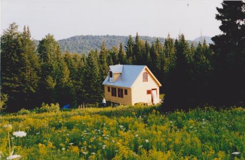 Pre-addition. Note the propped-up front door. It was like that for months