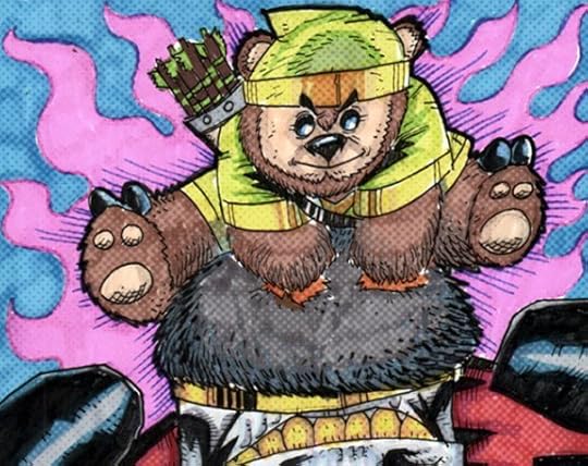 Archer Teddy Bear in Action by Dan Nokes