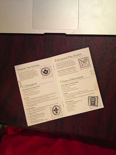 Two stamped pages of last year's Flower & Garden Passport