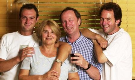 Author Peter Kerr and his family