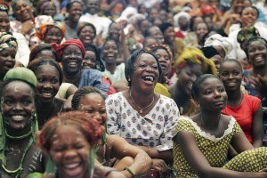 Women from all over Côte d'Ivoire gather to celebrate International Women's Day at the Palais de la Culture in Abidjan. CC BY-NC-ND by United Nations.