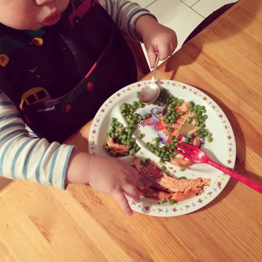 Hugo and teriyaki salmon