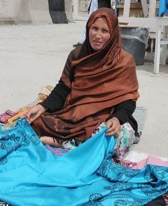 An Afghan woman vendor. (Creative Commons)