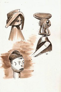 Stillman & Birn Alpha, Noodler's Lex Gray and brown & black waterbrushes