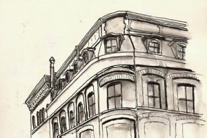 Stillman & Birn Alpha 4x6. Pilot Prera & gray waterbrush. Click to enlarge