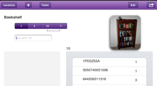 Screenshot of top of current version of Dee Count as seen in iOS 5 or 6.