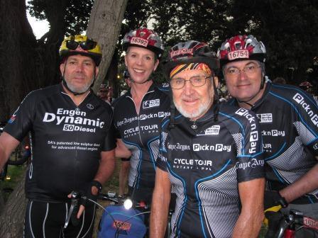 2011 Argus: Waiting at the Starting Line: Charles's cousin Robert, Kelly, Uncle John (76), & Curtis
