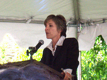 Boxer speaks at an event.