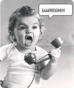 angry phone customer