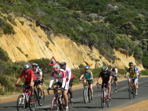 Random Riders fighting up yet another long hill