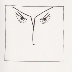 My Inner Critic. PittPen on watercolor paper. © Quinn McDonald, 2012