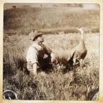a man and a bird (part of an extraordinary series...) 1930s-40s