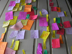 Coloured post-it