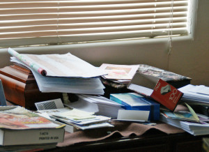 messy 300x218 Income Tax time of year – have you finished your taxes?