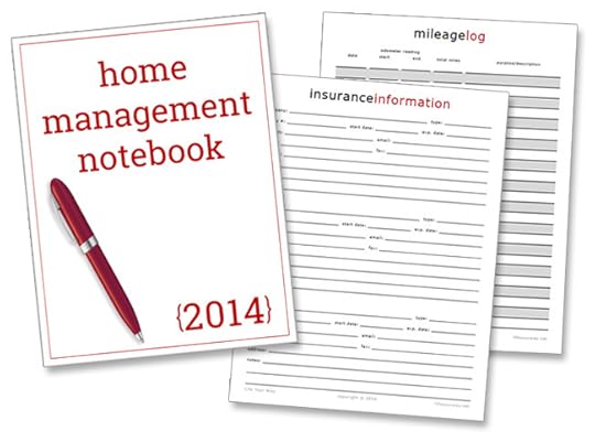 New Home Management Notebook Printables!