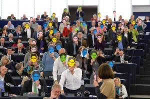 Vår manifestation igår i EU-parlamentet till stöd för att ge Snowden skydd i väst