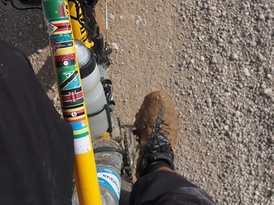 Riding became that much heavier with muddy boots