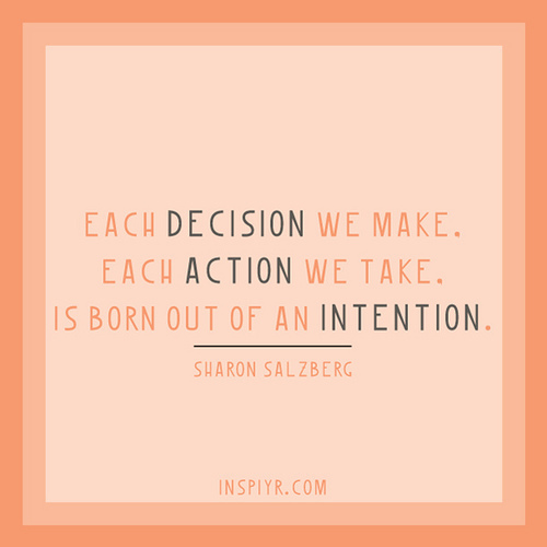 decision action intention