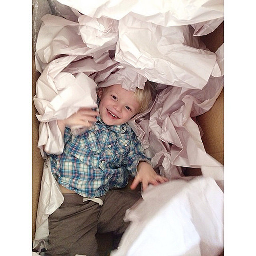 This little dude had some serious fun today in the boxes. #lovehim #lethimbelittle #trueelioorlando