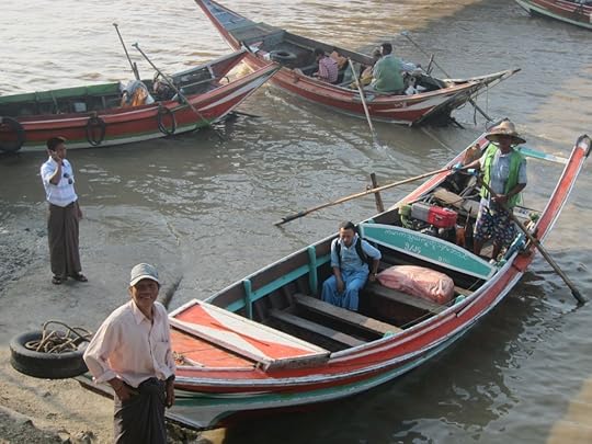 Commuter boat in Yangon