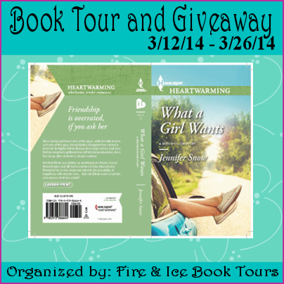 http://fireandicebooktours.wordpress.com/2014/02/22/sweet-contemporary-romance-tour-giveaway-what-a-girl-wants-by-jennifer-snow-31214-32614/