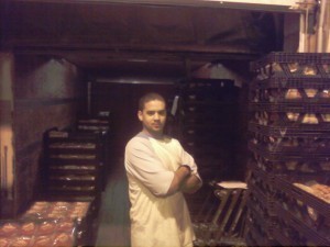 My brother on my bread truck